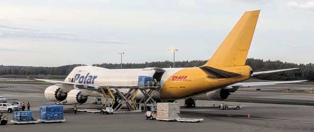 BOEING 747-8 (N852GT) - Cargo Apron, Anchorage International Airport