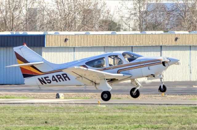 Rockwell Commander 114 (N54RR) - Rockwell International 112TC departs Livermore Municipal Airport (CA). March 2021