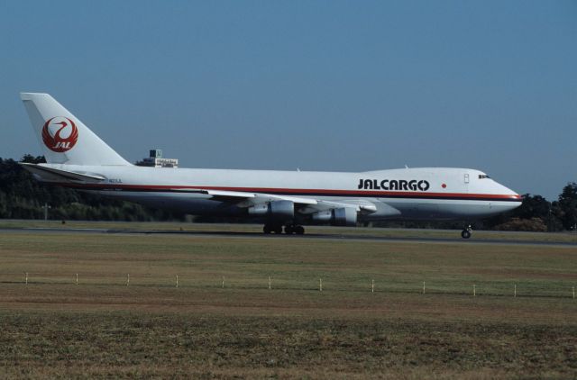 Boeing 747-200 (N211JL) - Departure at Narita Intl Airport Rwy16 on 1990/12/03