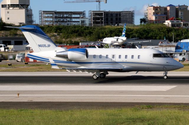 Canadair Challenger (N605JP) - Departing rwy 10 on 17-Nov-19 returning to KOPF after a four-night stay.