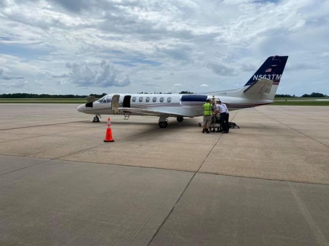 Cessna Citation V (N563TM) - Cessna Citation V operated by Venture Aviation Group returning from KOLU