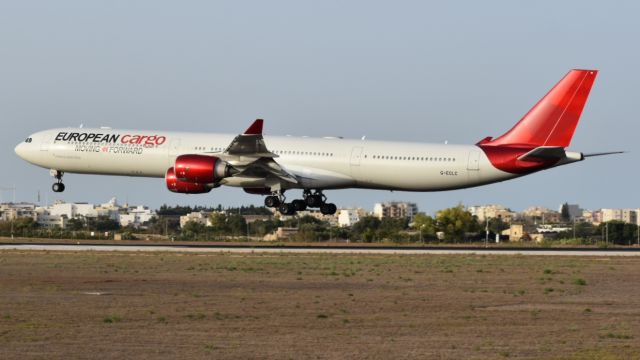 Airbus A340-600 (G-ECLC) - On landing RW31 at MLA inbound and outbound EZE ... URO689F / URO690