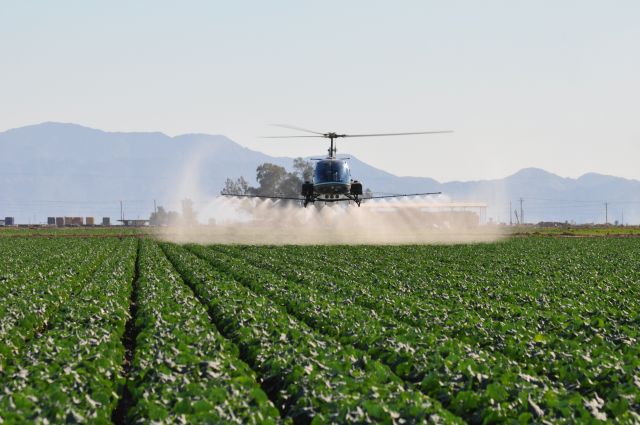 — — - Custom Ag LLC spraying Broccoli in the Imperial Valley, CA
