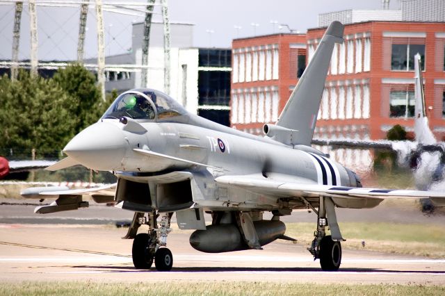 ZAV308 — - Eurofighter Typhoon - FGR4 - ZK308, D-Day Hawker Typhoon TP-V colour scheme, photo Farnborough. mp©ð¸