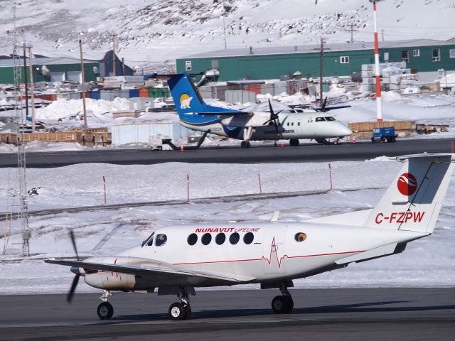 Beechcraft Super King Air 200 (C-FZPW) - Arriving at Iqaluit airport.