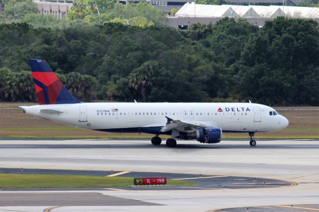 Airbus A320 (N327NW) - Delta Airlines (DL) N327NW A320-211 [cn297]br /Tampa (TPA). Delta Airlines flight DL2047 just arrived from Atlanta Hartsfield-Jackson International (ATL).br /Taken from TPA Long Term Parking Garagebr /2017 05 14  a rel=nofollow href=http://alphayankee.smugmug.com/Airlines-and-Airliners-Portfolio/Airlines/AmericasAirlines/Delta-Airlines-DLhttps://alphayankee.smugmug.com/Airlines-and-Airliners-Portfolio/Airlines/AmericasAirlines/Delta-Airlines-DL/a