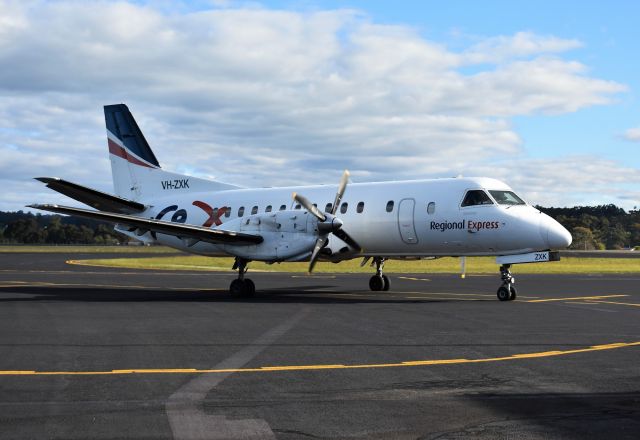 Saab 340 (VH-ZXK) - Regional Express Saab 340B VH-ZXK (msn 420) at Wynyard Airport Tasmania Australia. 9 October 2022.