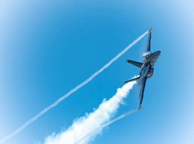 McDonnell Douglas FA-18 Hornet — - Streaking across Corpus Christ bay