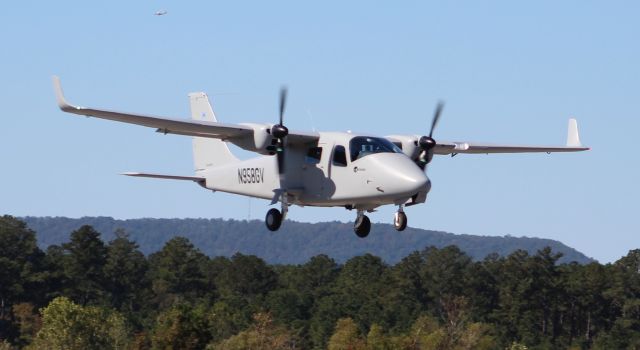 TECNAM P-2006T (N958GV) - A Tecnam P2006T after takeoff from Northeast Alabama Regional Airport, Gadsden, AL - October 17, 2020.