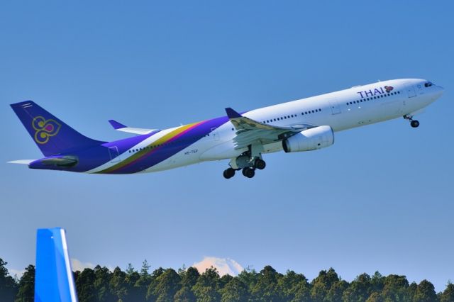 Airbus A330-300 (HS-TEP) - With Fuji-San Behind