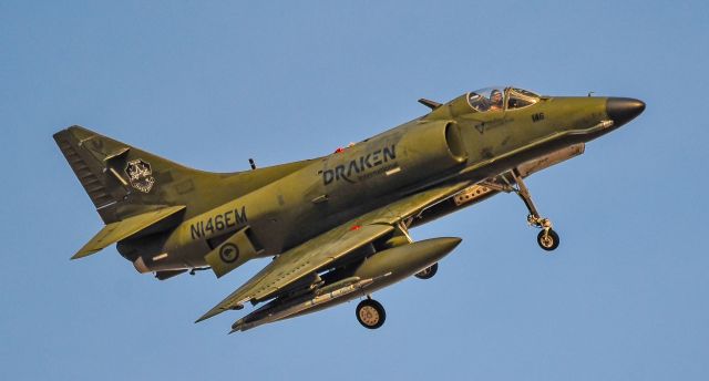 N146EM — - N146EM Douglas A-4k s/n 155063 (1970) Draken International - Red Flag 17-1: Jan. 23 to Feb. 10, 2017br /Las Vegas - Nellis AFB (LSV / KLSV)br /USA - Nevada, February 7, 2017br /Photo: TDelCoro