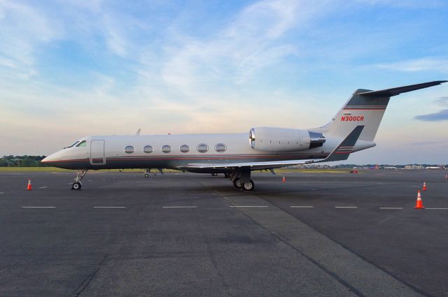 Gulfstream Aerospace Gulfstream IV (N300CR) - G4 on the Signature Ramp @ Dusk 