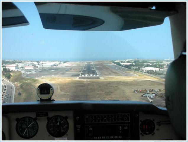 Beechcraft Bonanza (33) (N2LH) - Short final KCRQ