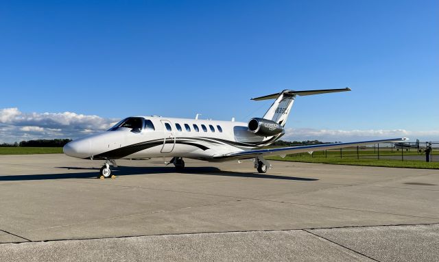 Cessna Citation CJ3 (N635CJ) - This 2021 Cessna 525B CitationJet CJ3+, owned by Textron Aviation, is here @ Porter County (KVPZ) being shown to potential customers this morning. 10/23/21. 