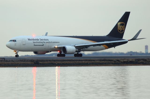 BOEING 767-300 (N335UP) - UPS 2013 taxiing out for the morning departure to Louisville