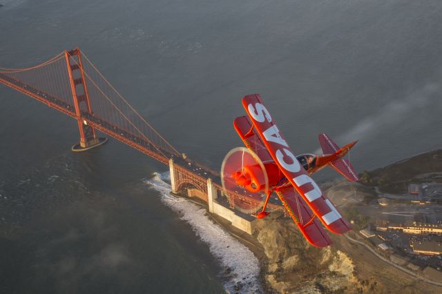 PITTS Special (S-1) (N5111B) - Mike Wiskus over San Francisco Bay during the weekend of the Fleet Week Airshow