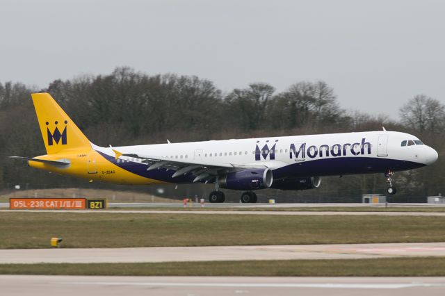 Airbus A321 (G-ZBAG) - MON1367 arriving from Grenoble