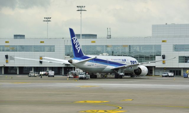 Boeing 787-8 (JA822A) - All Nippon Airways Boeing 787-8 Dreamliner JA822A in Brussels 