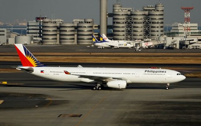 Airbus A330-300 (RP-C8766) - Taxing at HND(Tokyo-Haneda).br /from International Terminal observation deck.(2016/01/08)