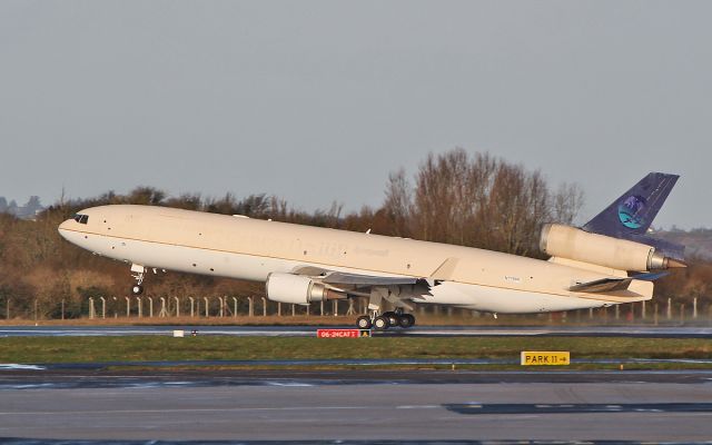 Boeing MD-11 (N776ML) - international aerospace group md-11f n776ml (ex-saudi cargo hz-anc) dep shannon for san bernardino 1/2/18.