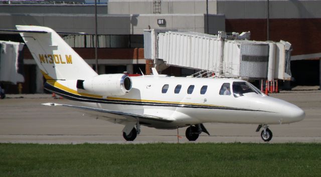 Cessna Citation CJ1 (N130LM) - A Cessna 525 (N130LM) just in from Indianapolis Executive (KTYQ) taxis to TAC Air at Blue Grass Airport (KLEX)...