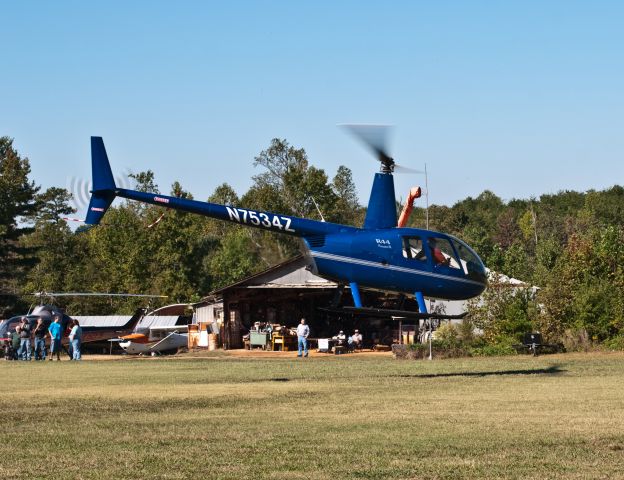 Robinson R-44 (N7534Z) - EAA Fly-In Laneys Airport (N92)  10-02-10