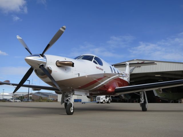 Pilatus PC-12 (N25NG) - Fresh paint.