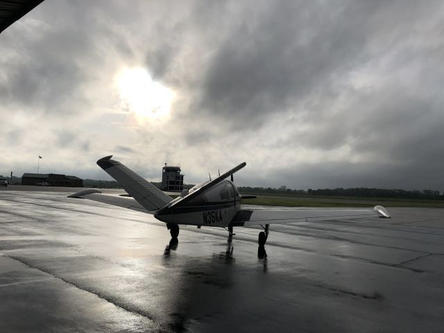 Beechcraft 35 Bonanza (N35KA) - Rainy departure from Millington, TN