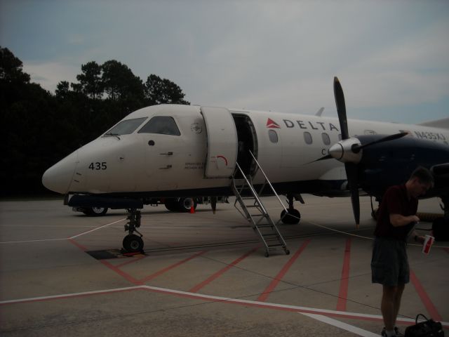 N435XJ — - Delta Connection Saab340 at Hilton Head Island Airport South Carolina.