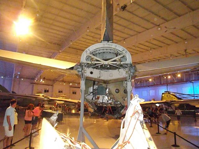 Airbus A320 (N106US) - Miracle on the Hudson Plane. Rear View. Carolinas Aviation Museum, Charlotte, NC