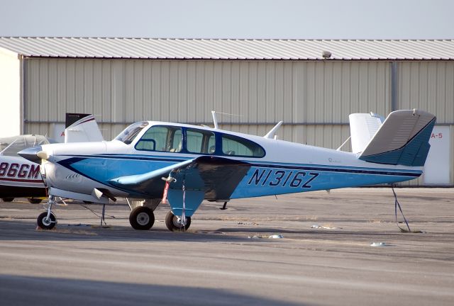 Beechcraft 35 Bonanza (N1316Z) - N1316Z  Beech N35  KFDK  20110731