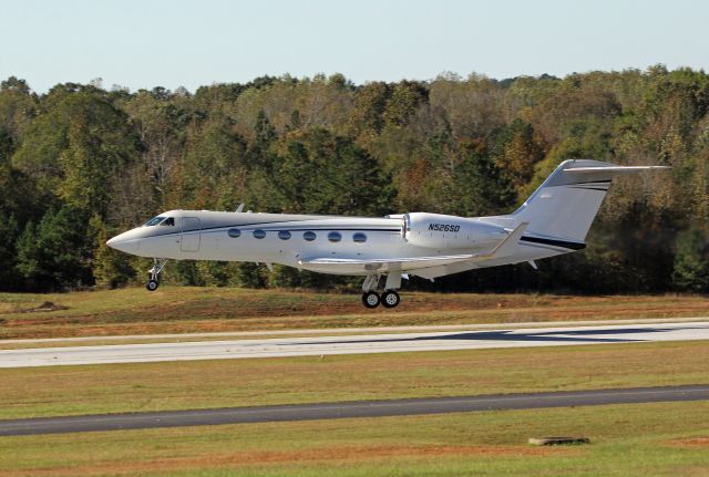 Gulfstream Aerospace Gulfstream IV (N526SD) - A Gulfstream G-IV based out of North Carolina takes off on runway 13 at Falcon Field-Atlanta Regional Airport in Peachtree City, Ga.