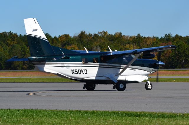 Quest Kodiak (N50KQ) - FAULCONER CONSTRUCTION COMPANY INC taxiing at KJQF - 11/7/18