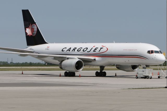 Boeing 757-200 (C-FKCJ) - June 16, 2009 - parked at Hamilton 