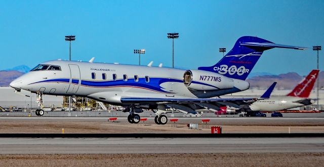 Bombardier Challenger 300 (N777MS) - N777MS Bombardier BD-100-1A10 Challenger 300 s/n 20168 - Las Vegas - McCarran International (LAS / KLAS)br /USA - Nevada,  January 18, 2019br /Photo: TDelCoro