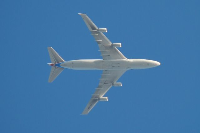 Boeing 747-400 (LX-SCV) - In overhead departure vector!