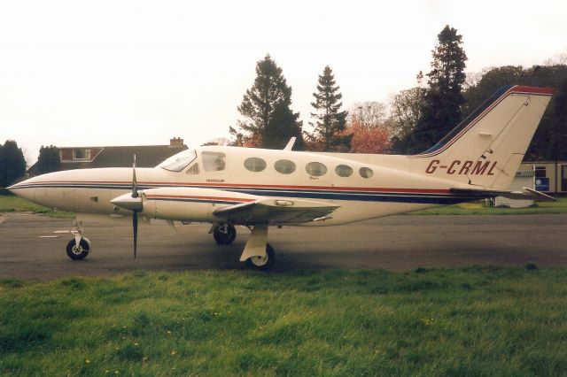 Cessna Chancellor (G-CRML) - Seen here in May-96.br /br /Transferred to USA 4-Oct-99 as N314DC,br /then reregistered C-GYMC 2-Mar-07,br /then N789PT 2-Nov-12.