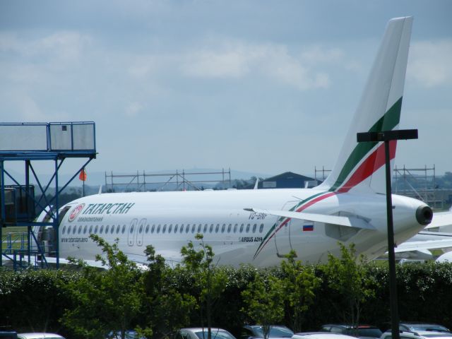 Airbus A319 (VQ-BNF) - VQ-BNF A319 EX N331BV AFTER PAINTING AT SHANNON ON JULY 08-07-2011 Airline is a new russian called tatarstan this planes is ex jamiacan