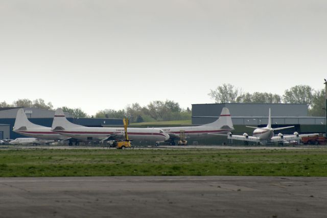 Lockheed L-188 Electra (N282F) - N282F  N286F  N340HA  N346HA  Lockheed 188C  Electra  ZAN  KYIP  20130510