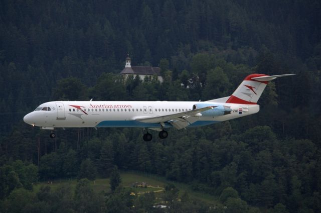 Fokker 100 (OE-LVC) - Tyrolean Airways - Wetlease flights for Lufthansa