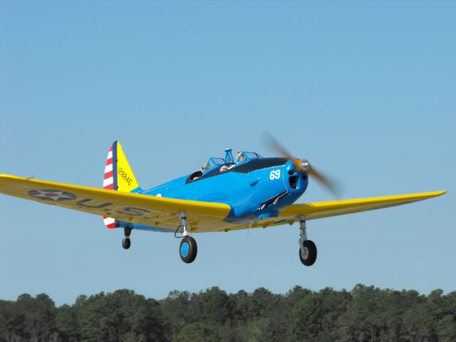 FLEET PT-26 Cornell (N58109) - A Fairchild PT-19 departing RWY 4 at the 2015 Thomasville Fly-in