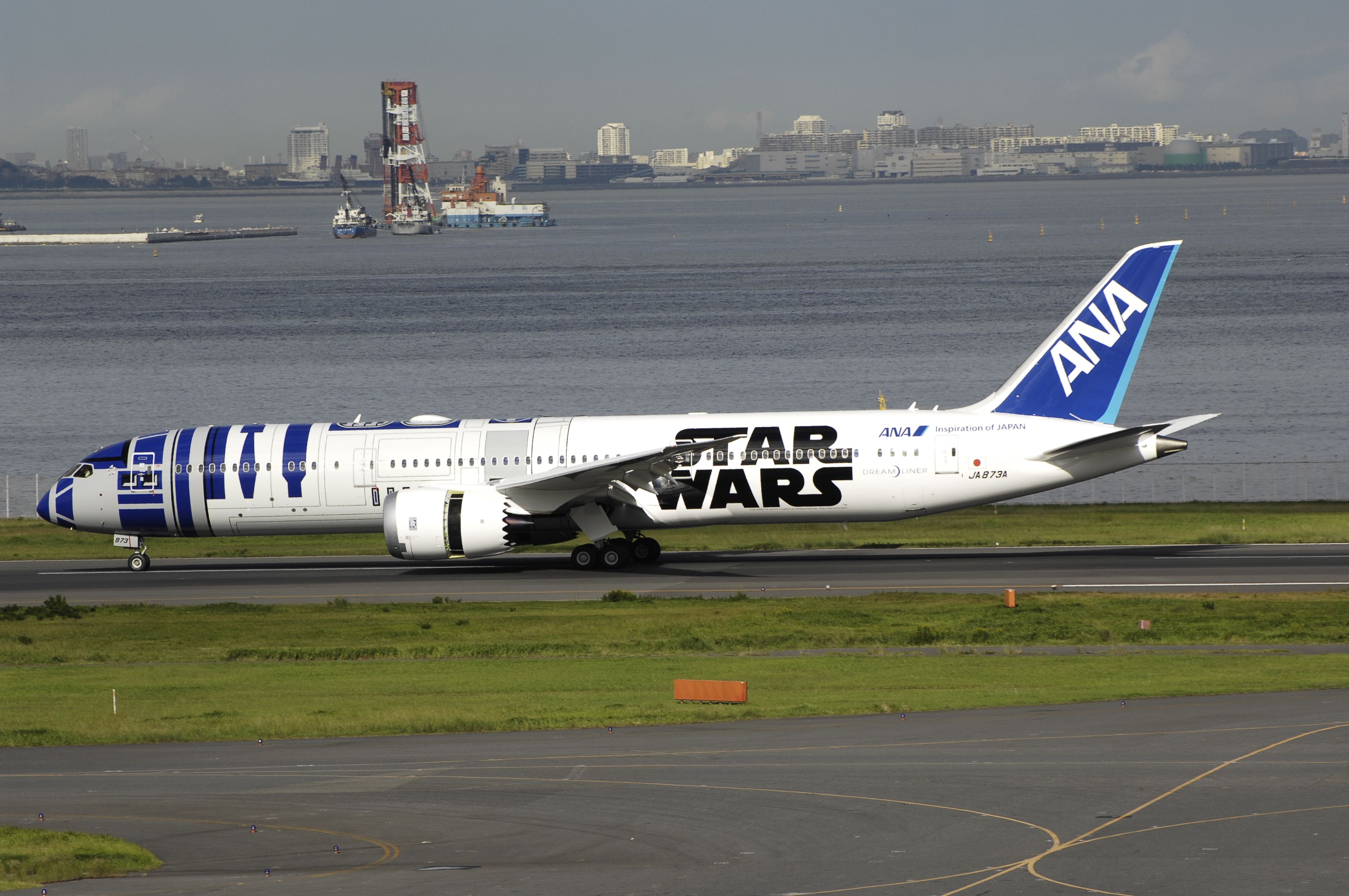 Boeing 787-9 Dreamliner (JA873A) - Landing at Tokyo-Haneda Intl Airport Rwy34R on 2015/10/02