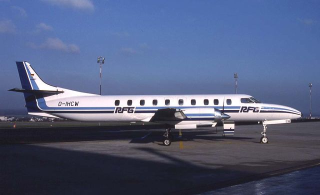 D-IHCW — - RFG Regionalflug - Swearingen SA-226TC Metro II C/N TC-350 - D-IHCW - at Dortmund - 1991-01-14.