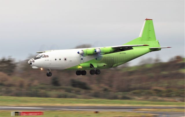 Antonov An-12 (UR-KDM) - cavok air an-12bk ur-kdm landing at shannon from malta 17/11/20.