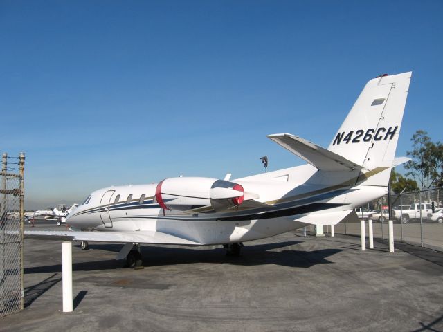 Cessna Citation Excel/XLS (N426CH) - Parked at Santa Ana