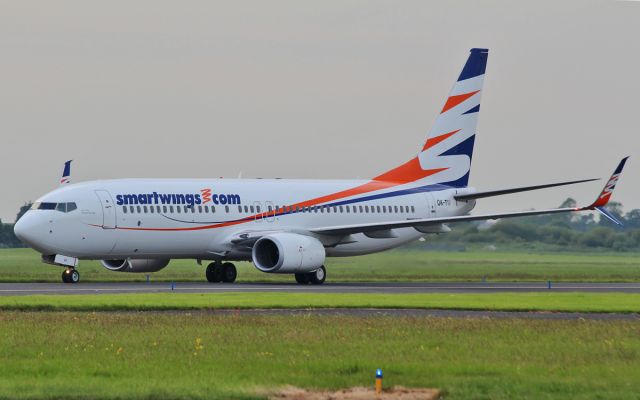 Boeing 737-800 (OK-TVV) - smartwings b737-8 ok-tvv arriving in shannon this evening 11/6/15.