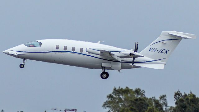 Piaggio P.180 Avanti (VH-ICK) - Piaggio P180 departure from Sydney