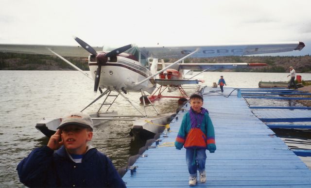 Cessna Skywagon (C-GBGJ) - Floatplanes are very common at Yellowknife, NWT. Canada.