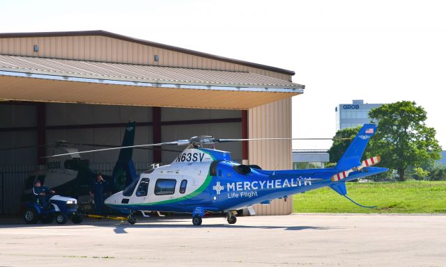 SABCA A-109 (N63SV) - Mercy Health System Augusta A109E N63SV in Bluffton, OH