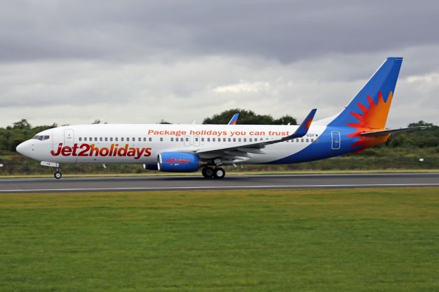 Boeing 737-800 (G-GDFW) - EXS833 departing to Nice